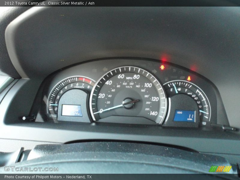 Classic Silver Metallic / Ash 2012 Toyota Camry LE