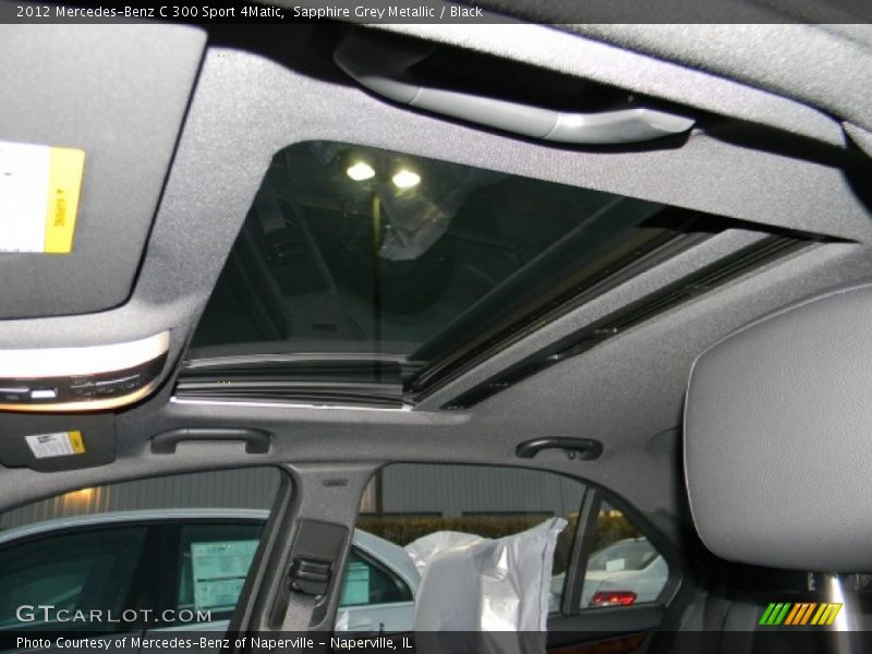 Sapphire Grey Metallic / Black 2012 Mercedes-Benz C 300 Sport 4Matic