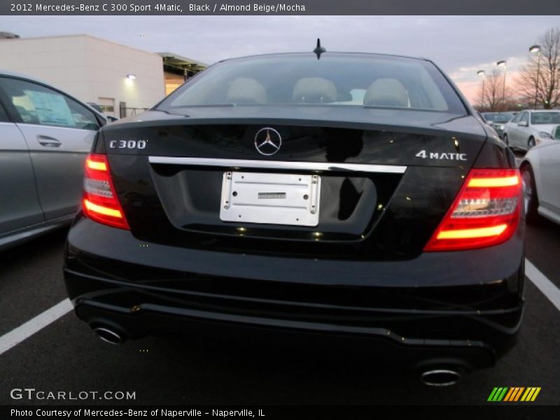 Black / Almond Beige/Mocha 2012 Mercedes-Benz C 300 Sport 4Matic