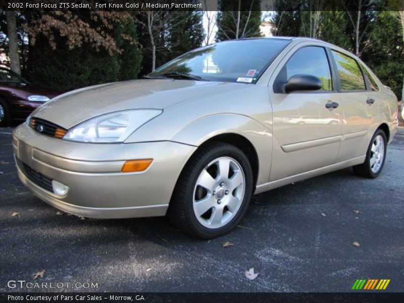 Fort Knox Gold / Medium Parchment 2002 Ford Focus ZTS Sedan