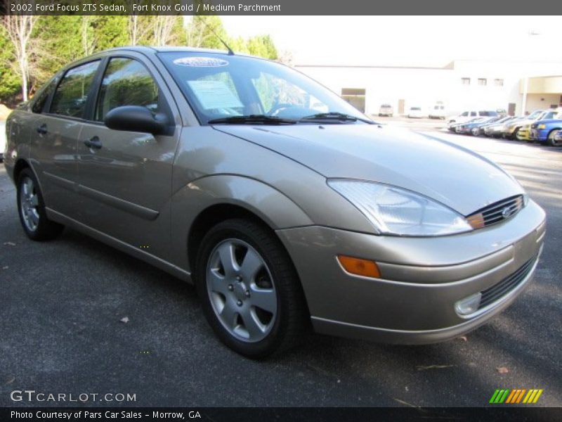 Fort Knox Gold / Medium Parchment 2002 Ford Focus ZTS Sedan