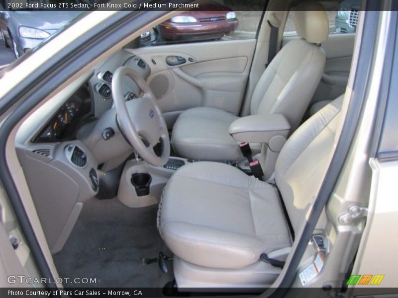 Fort Knox Gold / Medium Parchment 2002 Ford Focus ZTS Sedan