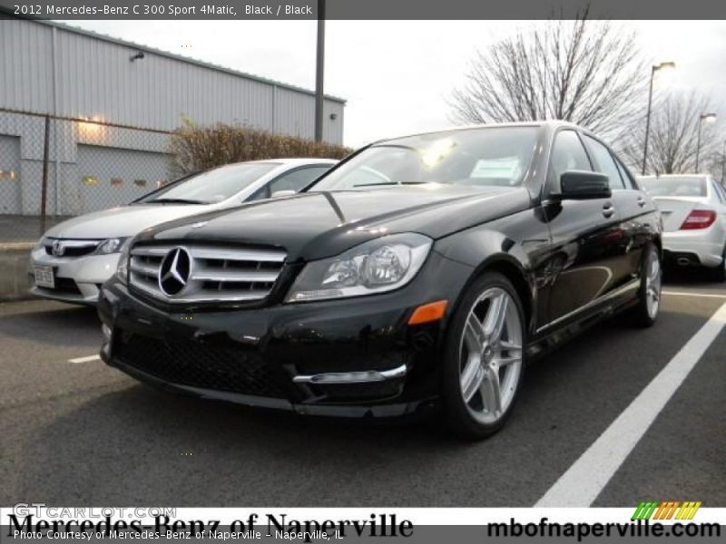 Black / Black 2012 Mercedes-Benz C 300 Sport 4Matic