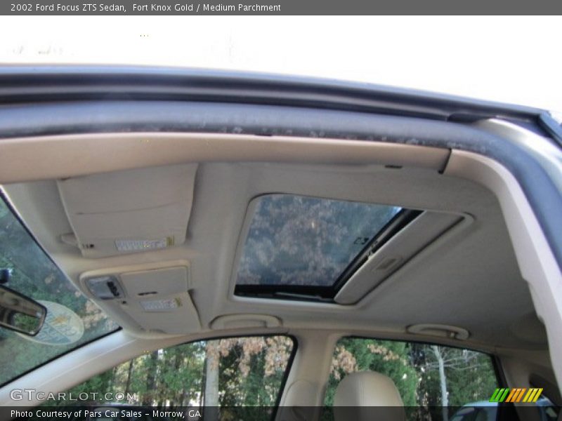 Fort Knox Gold / Medium Parchment 2002 Ford Focus ZTS Sedan