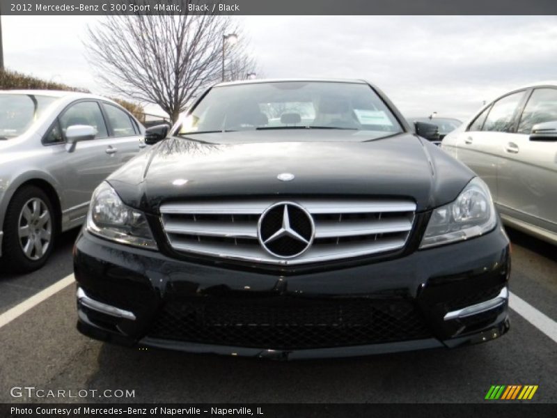Black / Black 2012 Mercedes-Benz C 300 Sport 4Matic