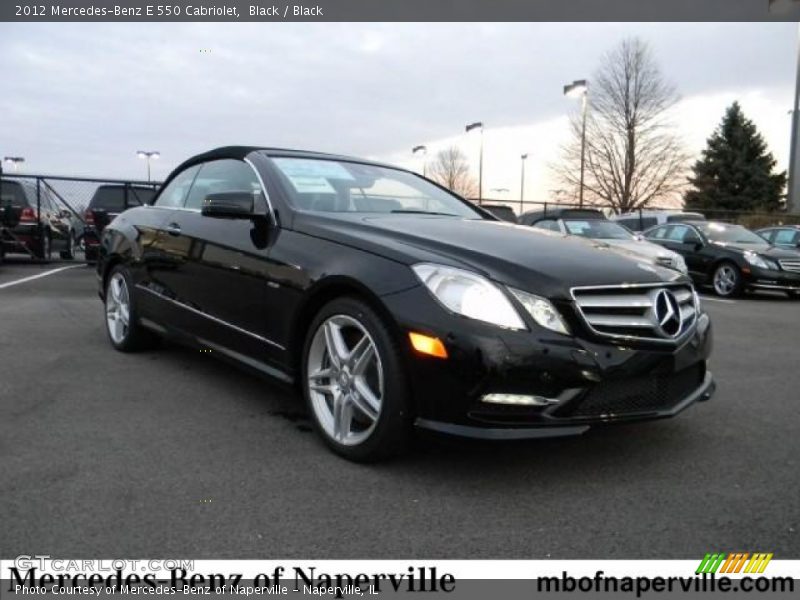 Black / Black 2012 Mercedes-Benz E 550 Cabriolet