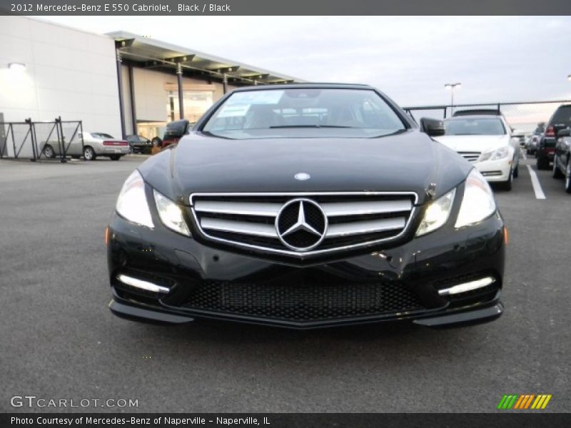 Black / Black 2012 Mercedes-Benz E 550 Cabriolet
