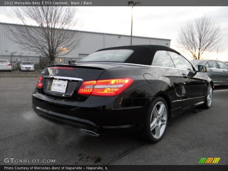 Black / Black 2012 Mercedes-Benz E 550 Cabriolet