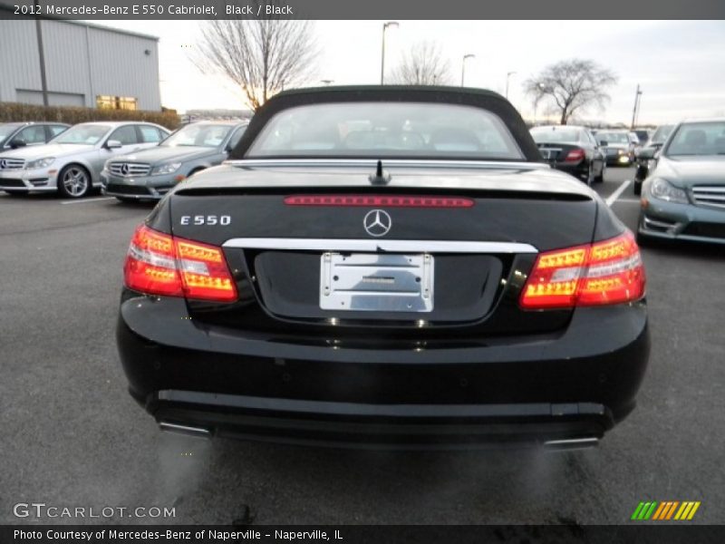 Black / Black 2012 Mercedes-Benz E 550 Cabriolet