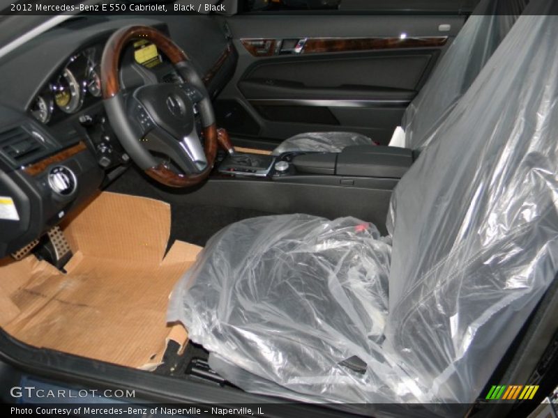 Black / Black 2012 Mercedes-Benz E 550 Cabriolet