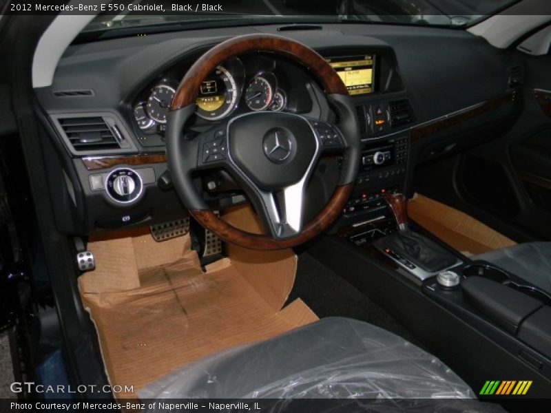 Black / Black 2012 Mercedes-Benz E 550 Cabriolet