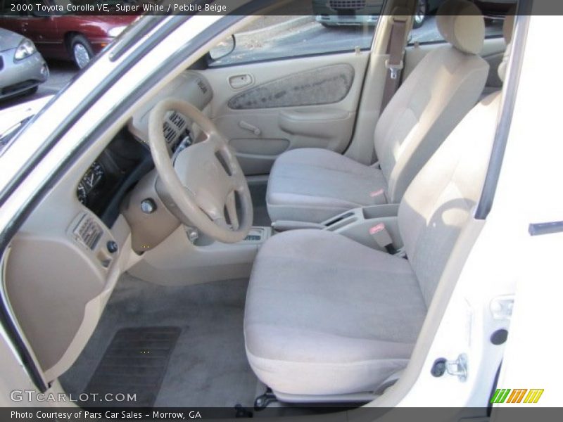 Super White / Pebble Beige 2000 Toyota Corolla VE