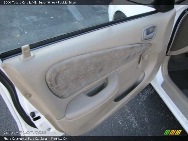 Super White / Pebble Beige 2000 Toyota Corolla VE