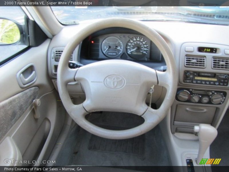 Super White / Pebble Beige 2000 Toyota Corolla VE