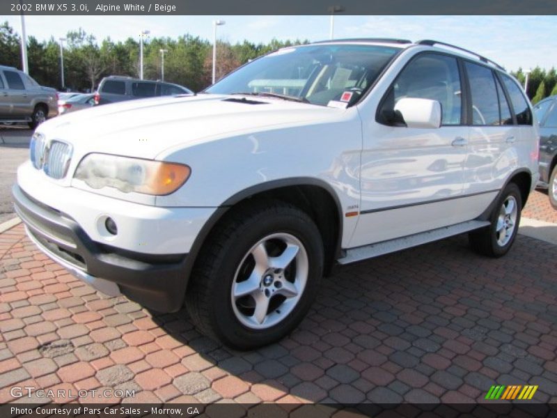 Alpine White / Beige 2002 BMW X5 3.0i