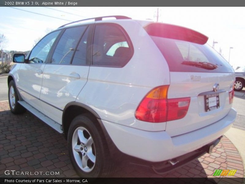 Alpine White / Beige 2002 BMW X5 3.0i