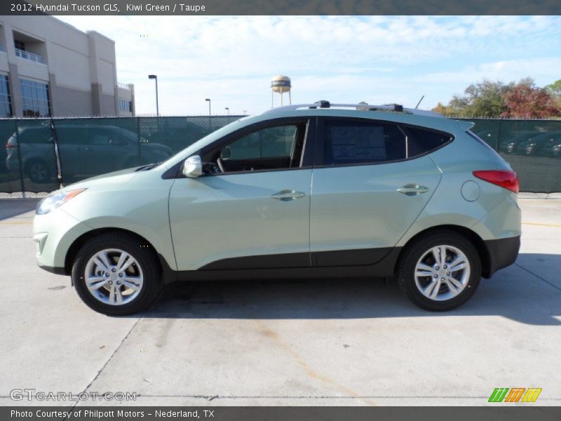 Kiwi Green / Taupe 2012 Hyundai Tucson GLS