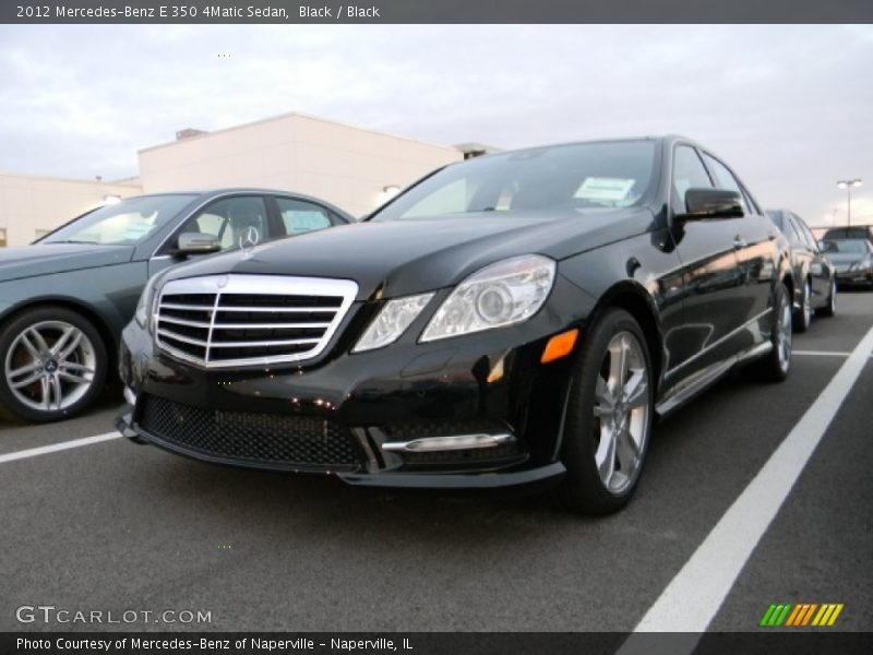 Black / Black 2012 Mercedes-Benz E 350 4Matic Sedan