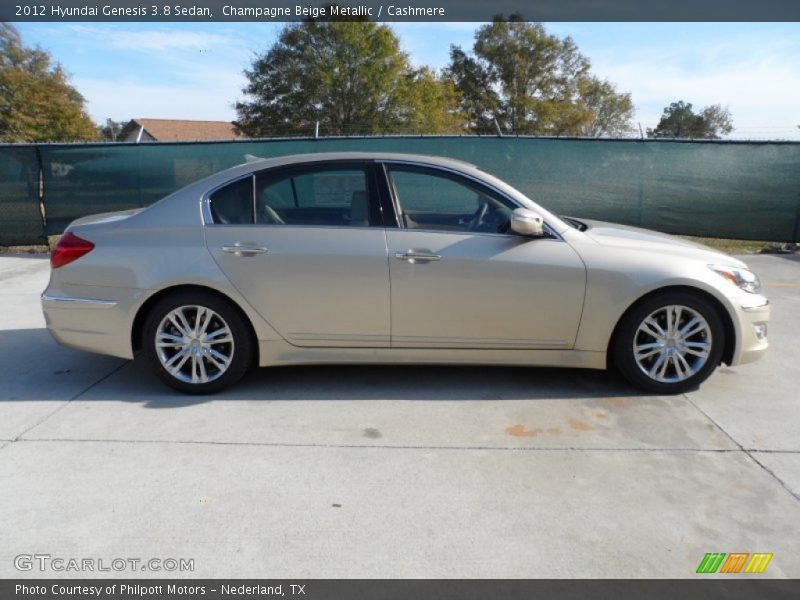 Champagne Beige Metallic / Cashmere 2012 Hyundai Genesis 3.8 Sedan