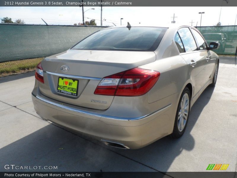 Champagne Beige Metallic / Cashmere 2012 Hyundai Genesis 3.8 Sedan