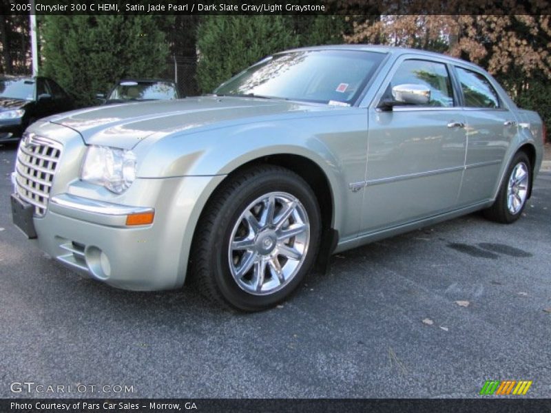 Satin Jade Pearl / Dark Slate Gray/Light Graystone 2005 Chrysler 300 C HEMI