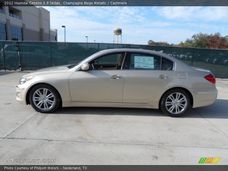 Champagne Beige Metallic / Cashmere 2012 Hyundai Genesis 3.8 Sedan