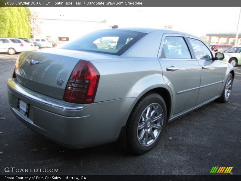 Satin Jade Pearl / Dark Slate Gray/Light Graystone 2005 Chrysler 300 C HEMI
