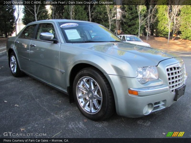 Satin Jade Pearl / Dark Slate Gray/Light Graystone 2005 Chrysler 300 C HEMI