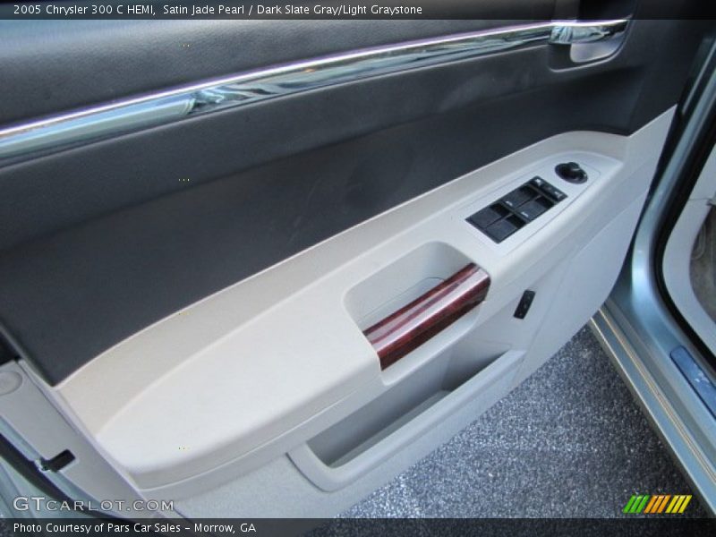 Satin Jade Pearl / Dark Slate Gray/Light Graystone 2005 Chrysler 300 C HEMI