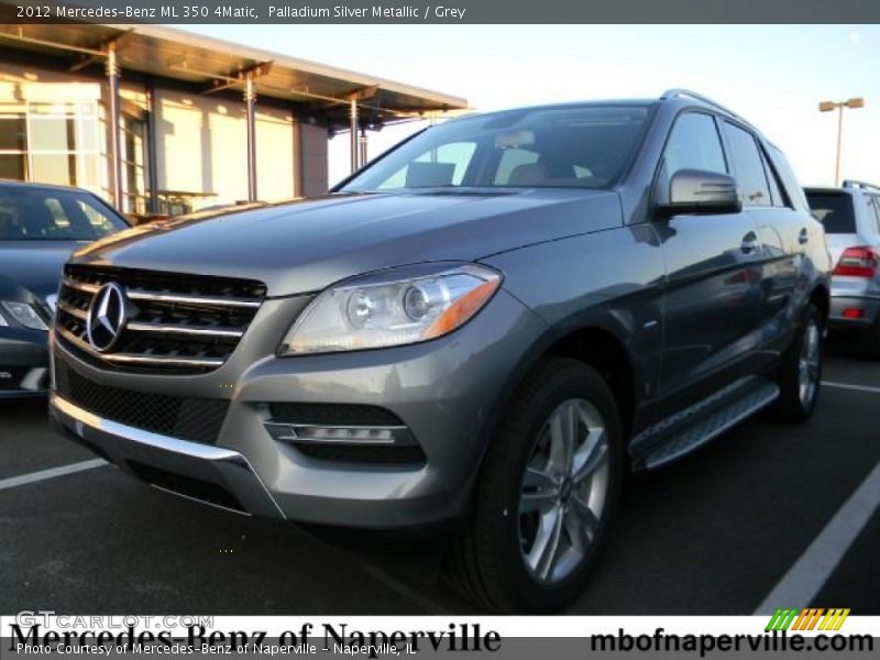 Palladium Silver Metallic / Grey 2012 Mercedes-Benz ML 350 4Matic