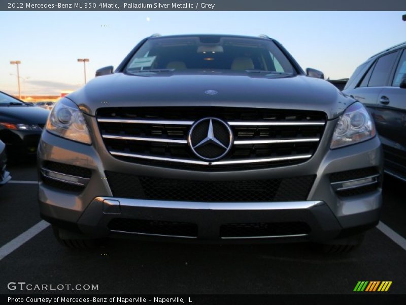 Palladium Silver Metallic / Grey 2012 Mercedes-Benz ML 350 4Matic