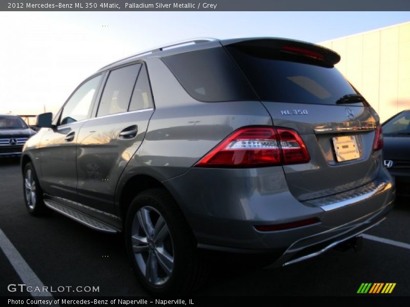 Palladium Silver Metallic / Grey 2012 Mercedes-Benz ML 350 4Matic