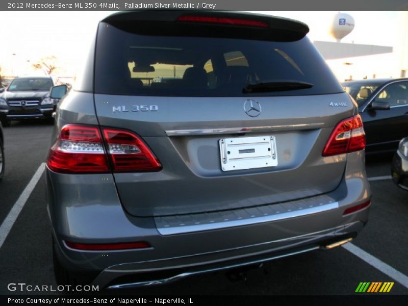Palladium Silver Metallic / Grey 2012 Mercedes-Benz ML 350 4Matic