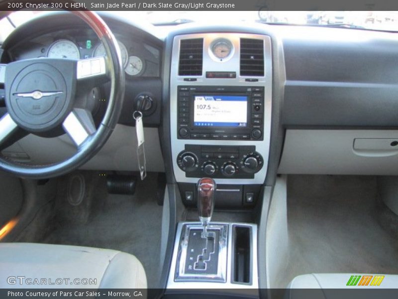 Satin Jade Pearl / Dark Slate Gray/Light Graystone 2005 Chrysler 300 C HEMI