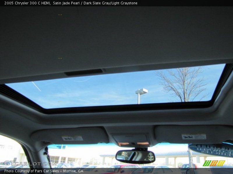 Satin Jade Pearl / Dark Slate Gray/Light Graystone 2005 Chrysler 300 C HEMI