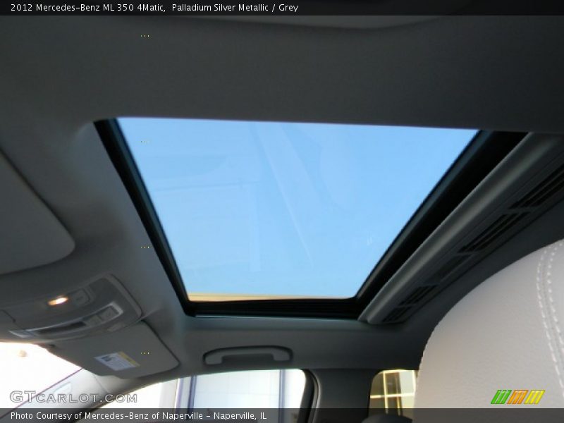 Palladium Silver Metallic / Grey 2012 Mercedes-Benz ML 350 4Matic