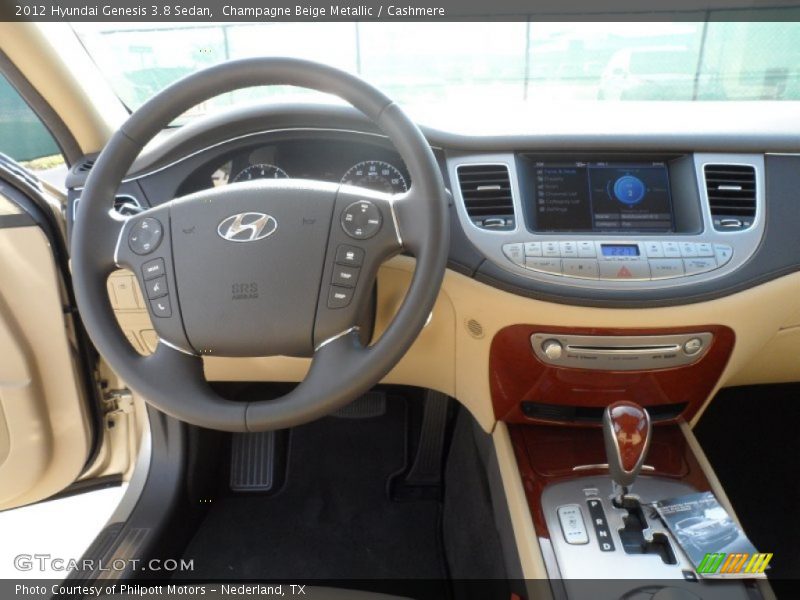 Champagne Beige Metallic / Cashmere 2012 Hyundai Genesis 3.8 Sedan
