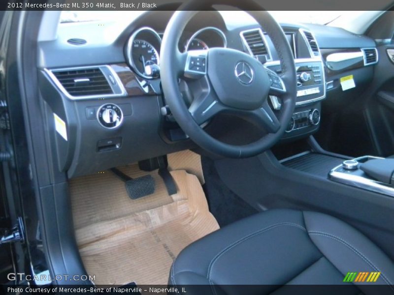 Black / Black 2012 Mercedes-Benz ML 350 4Matic