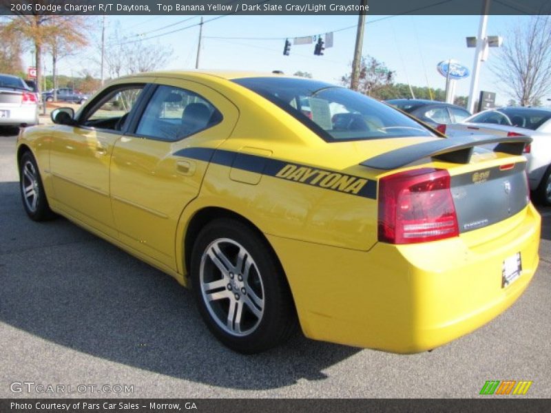 Top Banana Yellow / Dark Slate Gray/Light Graystone 2006 Dodge Charger R/T Daytona