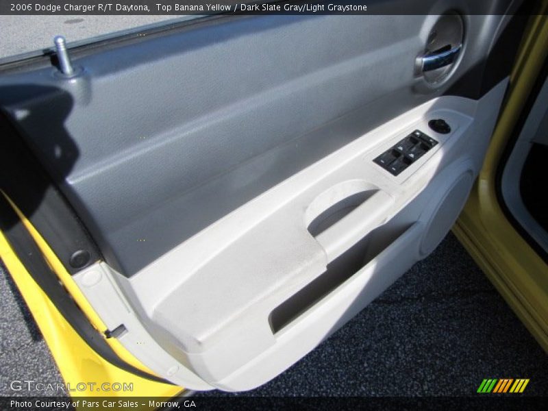 Top Banana Yellow / Dark Slate Gray/Light Graystone 2006 Dodge Charger R/T Daytona