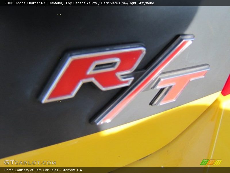 Top Banana Yellow / Dark Slate Gray/Light Graystone 2006 Dodge Charger R/T Daytona