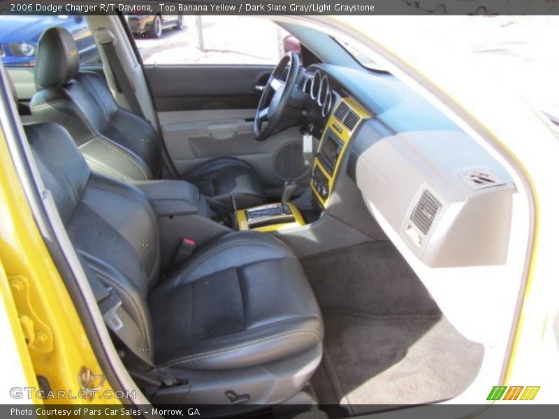 Top Banana Yellow / Dark Slate Gray/Light Graystone 2006 Dodge Charger R/T Daytona