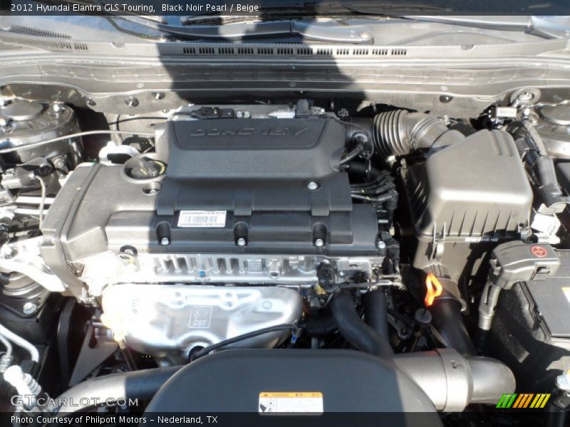 Black Noir Pearl / Beige 2012 Hyundai Elantra GLS Touring