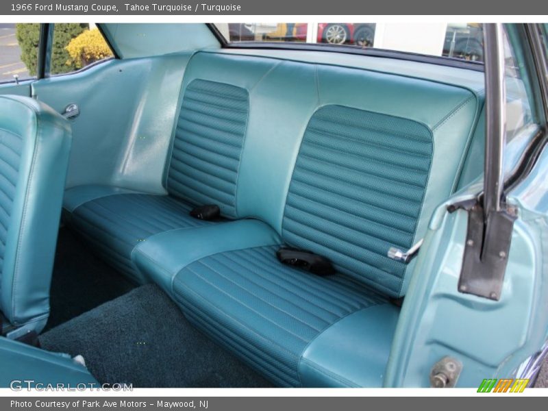  1966 Mustang Coupe Turquoise Interior