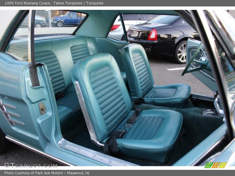  1966 Mustang Coupe Turquoise Interior