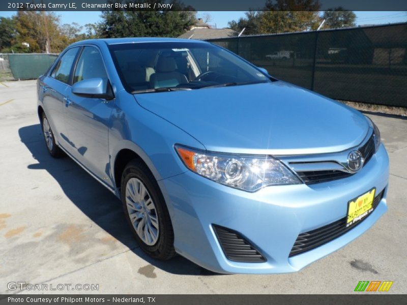 Clearwater Blue Metallic / Ivory 2012 Toyota Camry LE