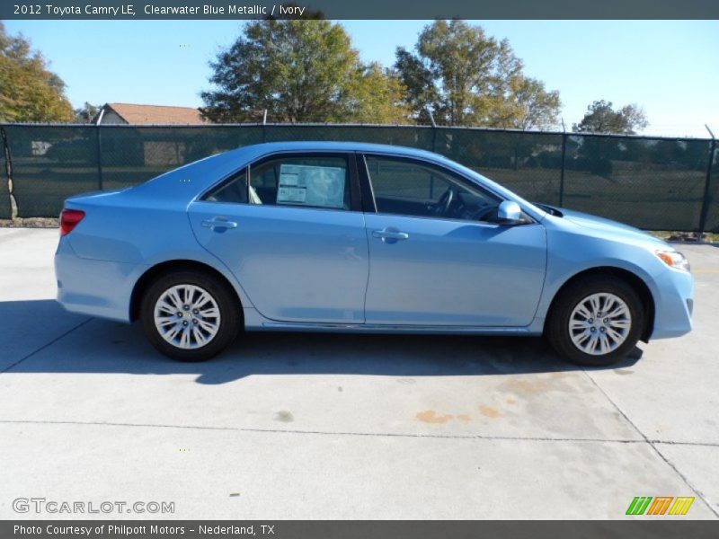 Clearwater Blue Metallic / Ivory 2012 Toyota Camry LE