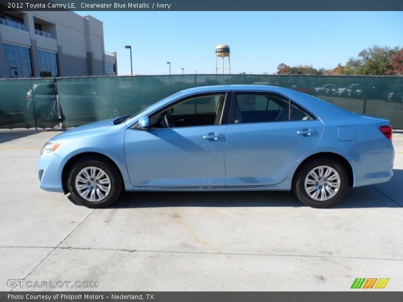 Clearwater Blue Metallic / Ivory 2012 Toyota Camry LE