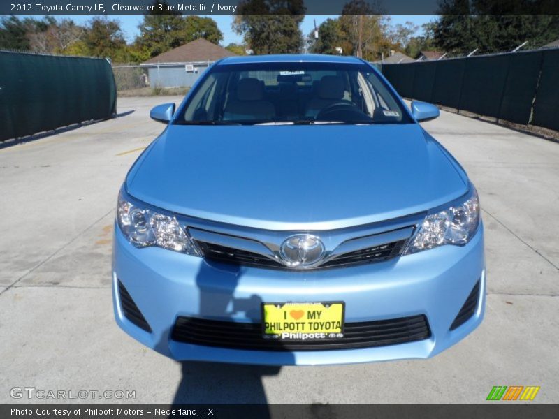 Clearwater Blue Metallic / Ivory 2012 Toyota Camry LE