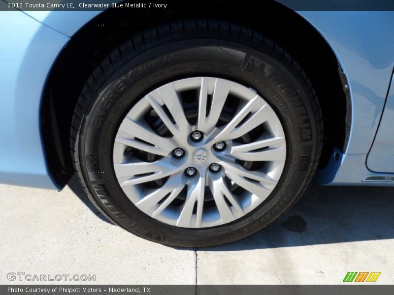 Clearwater Blue Metallic / Ivory 2012 Toyota Camry LE